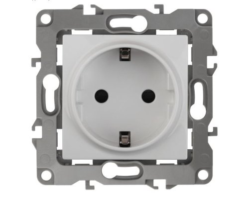 Розетка 12-2111-01 16А IP20 250В 2P+E серия 12 белый Schuko (Б0029236)