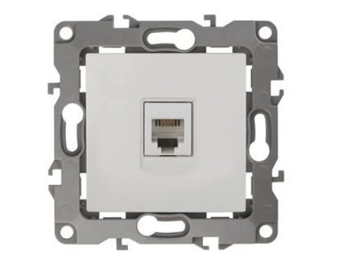 Розетка RJ11 12-3105-01 IP20 серия 12 белый ЭРА (Б0014711)