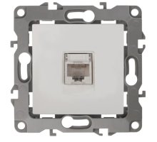 Розетка RJ45 12-3107-01 IP20 серия 12 белый ЭРА (Б0014723)