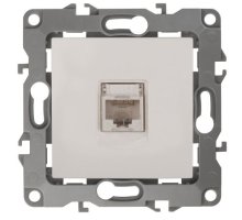 Розетка RJ45 12-3107-02 IP20 серия 12 слоновая кость ЭРА (Б0014724)