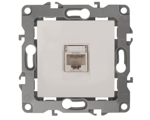 Розетка RJ45 12-3107-02 IP20 серия 12 слоновая кость ЭРА (Б0014724)