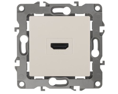 Розетка HDMI 12-3114-02 IP20 серия 12 слоновая кость ЭРА (Б0027482)