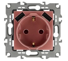 Розетка с 2xUSB 12-4109-14 16А 250В 5В-3А 2P+E серия 12 медь ЭРА (Б0047848)