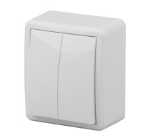 Выключатель 2-кл. ОУ Эксперт IP20 11-1204-01 250В 10АХ белый ЭРА (Б0020663)