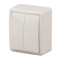 Выключатель 2-кл. ОУ Эксперт IP20 11-1204-02 250В 10АХ слоновая кость ЭРА (Б0020664)