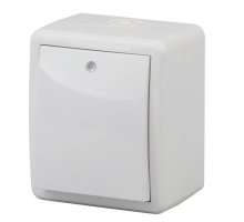 Выключатель 1-кл. ОУ Эксперт IP54 11-1402-01 250В 10АХ белый ЭРА (Б0020671)
