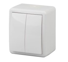 Выключатель 2-кл. ОУ Эксперт IP54 11-1404-01 250В 10АХ белый ЭРА (Б0020675)