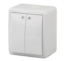 Выключатель 2-кл. ОУ Эксперт IP54 11-1405-01 250В 10АХ белый ЭРА (Б0020677)