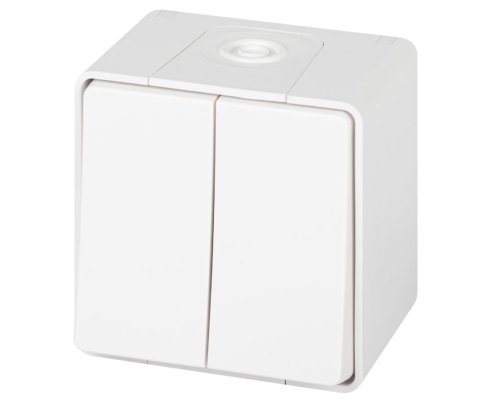 Переключатель 2-кл. ОУ Эксперт IP55 11-1506-01 250В 10АХ белый ЭРА (Б0063295)