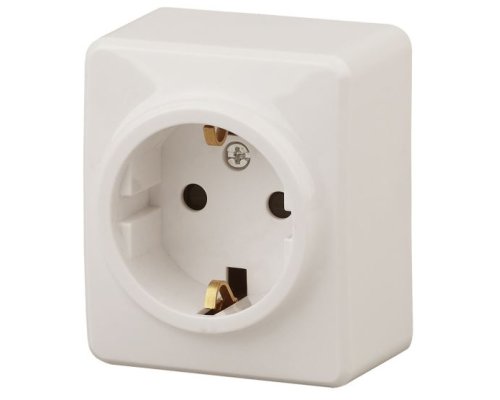 Розетка ОУ Эксперт 11-2203-02 16А IP20 250В 2P+E слоновая кость Schuko (Б0020686)