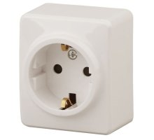 Розетка ОУ Эксперт 11-2204-02 16А IP20 250В 2P+E слоновая кость Schuko (Б0020689)