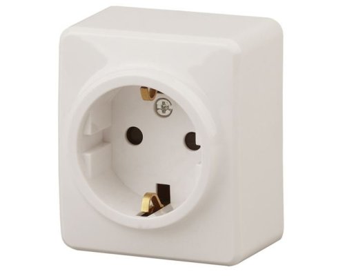 Розетка ОУ Эксперт 11-2204-02 16А IP20 250В 2P+E слоновая кость Schuko (Б0020689)