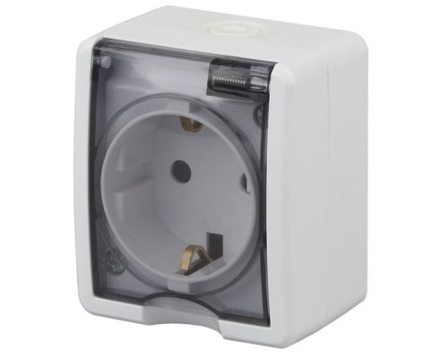 Розетка ОУ Эксперт 11-2402-01 16А IP54 250В 2P+E белый ЭРА (Б0020714)