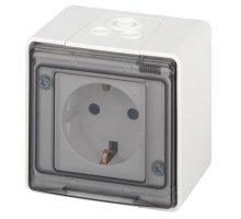 Розетка ОУ Эксперт 11-2501-01 16А IP55 250В 2P+E белый ЭРА (Б0063294)