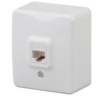 Розетка RJ45 ОУ Эксперт 11-3203-01 IP20 белый ЭРА (Б0020730)