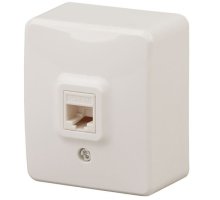 Розетка RJ45 ОУ Эксперт 11-3203-02 IP20 слоновая кость ЭРА (Б0020731)