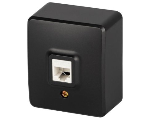 Розетка RJ45 ОУ Эксперт 11-3203-05 IP20 антрацит ЭРА (Б0062988)