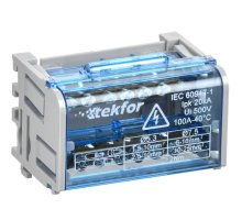 Шины на DIN-рейку (кросс-модуль) ШНК 2х7 L+PEN TEKFOR (TF-DN10-2-07-100)