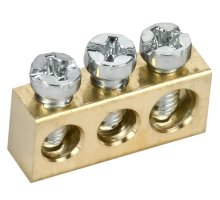 Шина нулевая TEKFOR сечение 6х9 3 отверстия (TF-KP00D-SN-03)