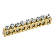 Шина нулевая TEKFOR сечение 6х9 9 отверстия (TF-KP00D-SN-09)