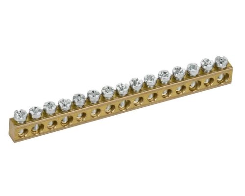 Шина нулевая TEKFOR сечение 6х9 15 отверстия (TF-KP00D-SN-15)