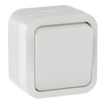 TORS Выключатель 1-клавишный TS311 открытой установки 10А IP55 белый (TS-V16-0-10-55-K01)