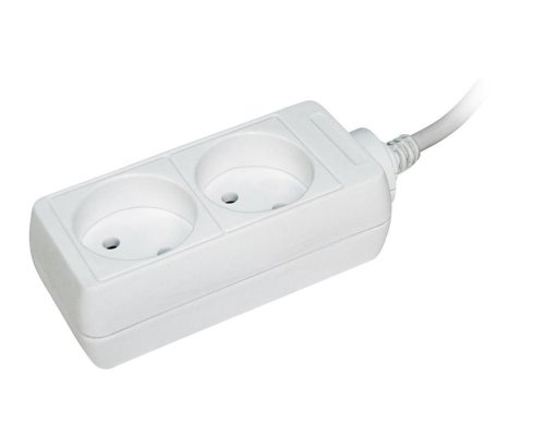 Удлинитель У2 2 места без заземления 5м 2х0,75мм2 (WYP10-06-02-05-N)