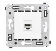 Розетка RJ-45 кат.6A одинарная Avanti белое облако (4400673)