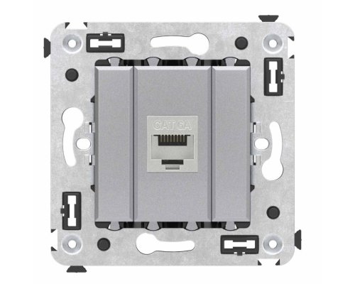 Розетка RJ-45 кат.6А одинарная экранированная Avanti закаленная сталь (4404773)