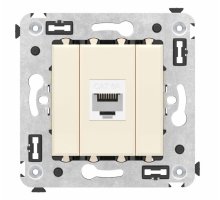 Розетка RJ-45 кат.6А одинарная Avanti ванильная дымка (4405673)