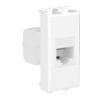 Розетка RJ-45 кат.6А 1 модуль Avanti белое облако (4400671)