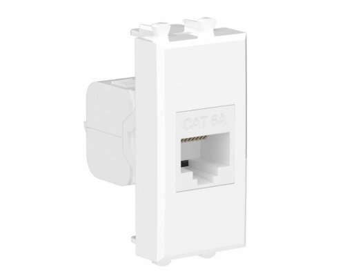 Розетка RJ-45 кат.6А 1 модуль Avanti белое облако (4400671)