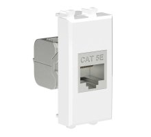 Розетка RJ-45 кат.5е экранированная 1 модуль Avanti белое облако (4400761)