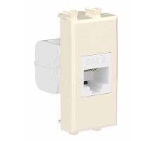 Розетка RJ-45 кат.6 1 модуль Avanti ванильная дымка (4405691)