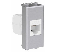 Розетка RJ-45 кат.6 1 модуль Avanti закаленная сталь (4404691)