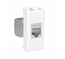 Розетка RJ-45 кат.6А экранированная 1 модуль Avanti белое облако (4400771)