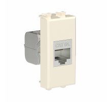 Розетка RJ-45 кат.6А экранированная 1 модуль Avanti ванильная дымка (4405771)