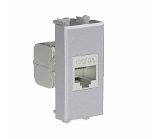 Розетка RJ-45 кат.6А экранированная 1 модуль Avanti закаленная сталь (4404771)