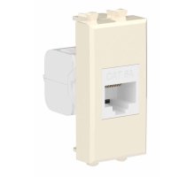 Розетка RJ-45 кат.6А 1 модуль Avanti ванильная дымка (4405671)