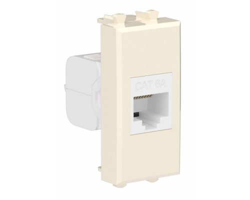 Розетка RJ-45 кат.6А 1 модуль Avanti ванильная дымка (4405671)