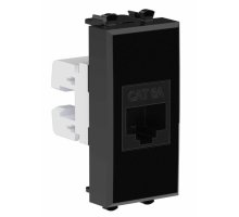 Розетка RJ-45 кат.6А 1 модуль Avanti черный квадрат (4402671)