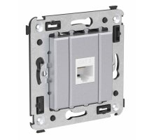 Розетка RJ-45 кат.6 одинарная Avanti закаленная сталь (4404693)