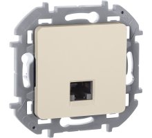 Inspiria розетка компьютерная RJ45, 6 UTP, скрытой установки, слоновая кость (673831)