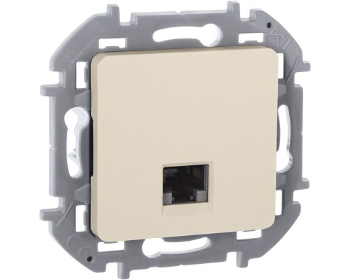 Inspiria розетка компьютерная RJ45, 6 UTP, скрытой установки, слоновая кость (673831)