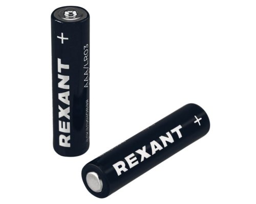 Батарейка алкалиновая AAA/LR03 мизинчиковая 1,5В REXANT (39-1012)