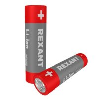 Аккумулятор Li-ion 18650, 3,7В, 2400мАч, без платы защиты, плоский контакт REXANT (30-2010-05)