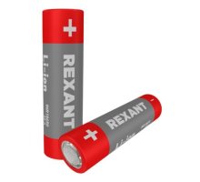 Аккумулятор Li-ion 18650, 3,7В, 3000мАч, без платы защиты, плоский контакт REXANT (30-2035-05)
