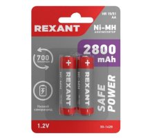 Аккумулятор Ni-MH AAA/HR03, 1,2В, 1100мАч, блистер REXANT (30-1411)
