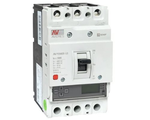 AV-POWER-1/3 100А 50кА ETU6.0 (mccb-13-100-6.0-av)