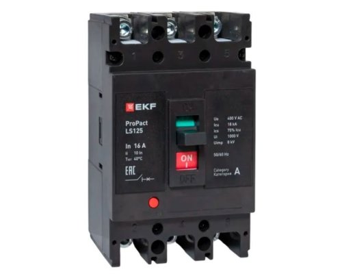 LS125 18кА 3P 16А ProPact (mccb-125-18-3-16-ls)